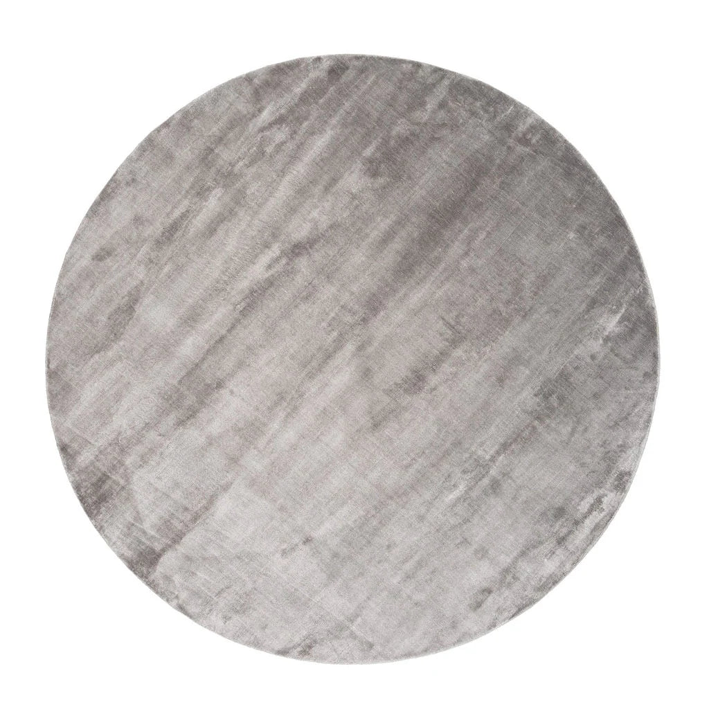 Lucens_Silver Round Rug