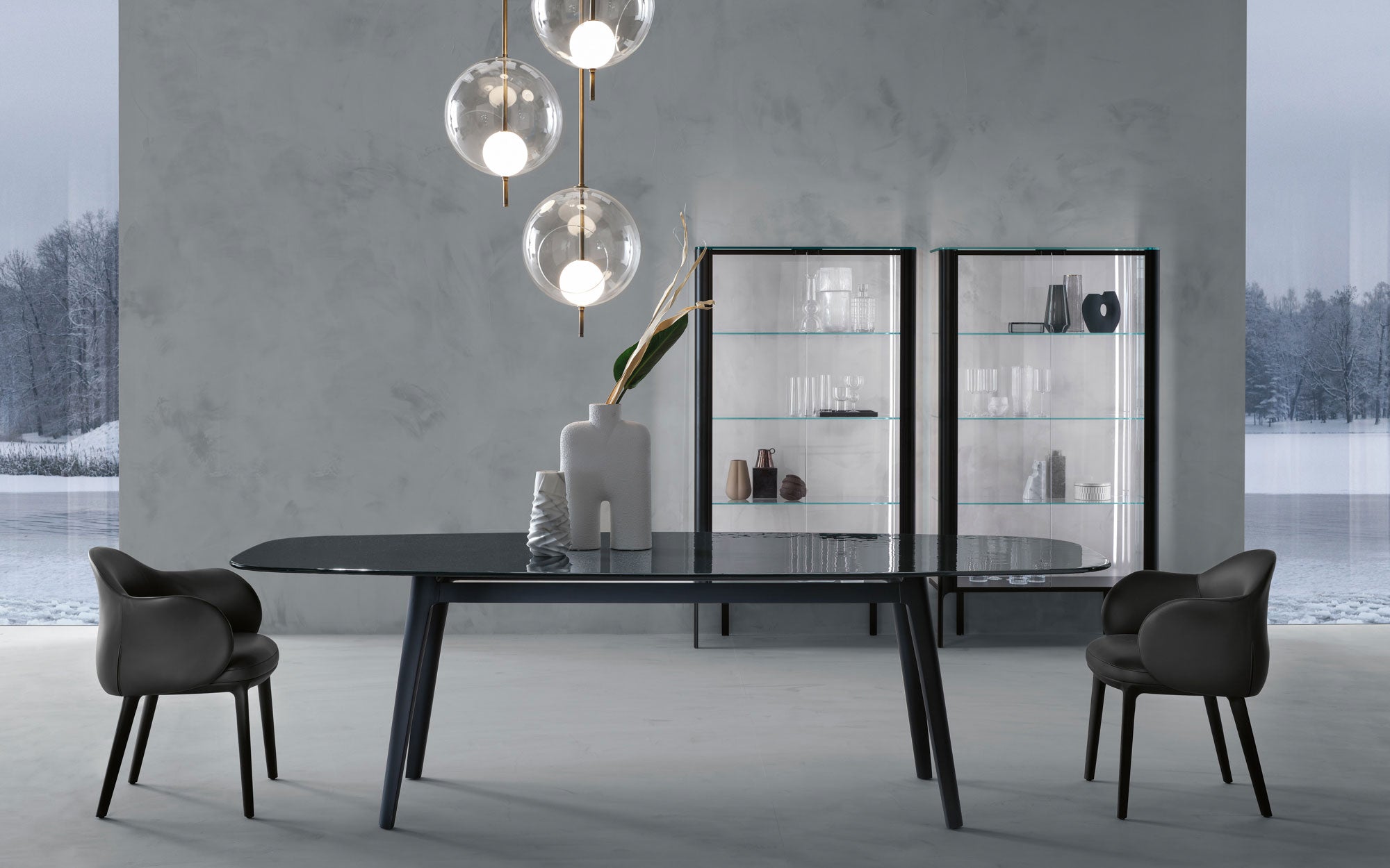 Fiam Magma Table - Smoke Grey