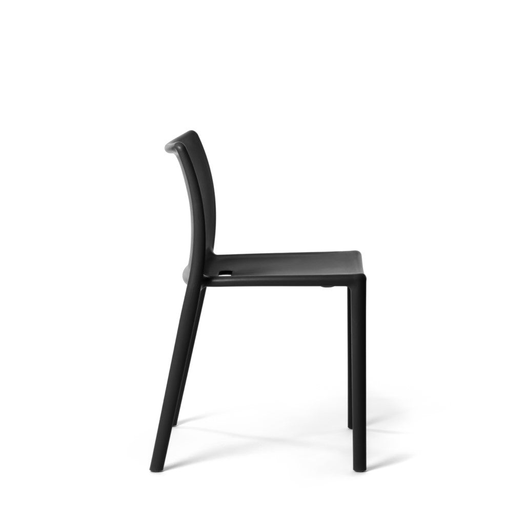 Black Magis Air Chair by Jasper Morrison – Stackable & Weatherproof Design