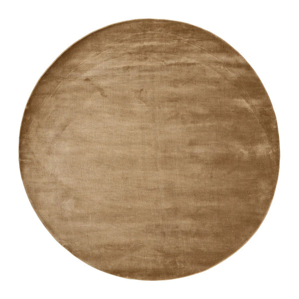 Lucens_Mustard_round rug