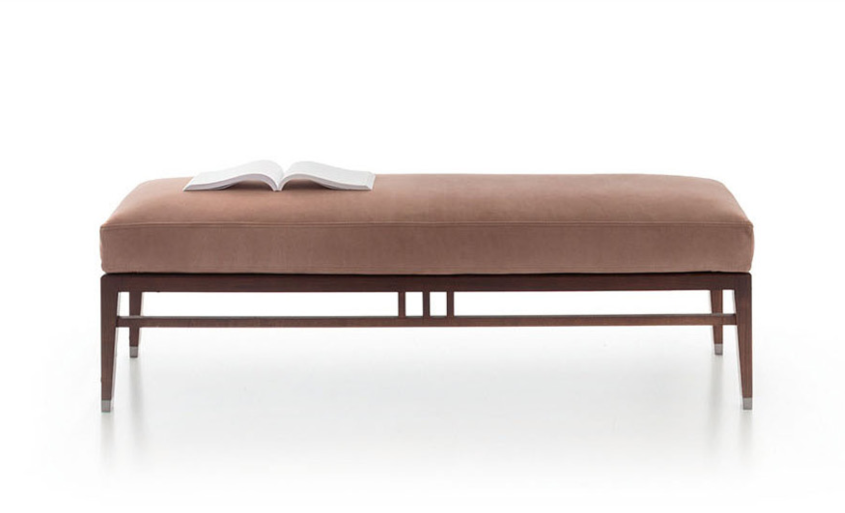 Oriental Bench by Alivar – Sculptural Modern Bench in Wood and Metal