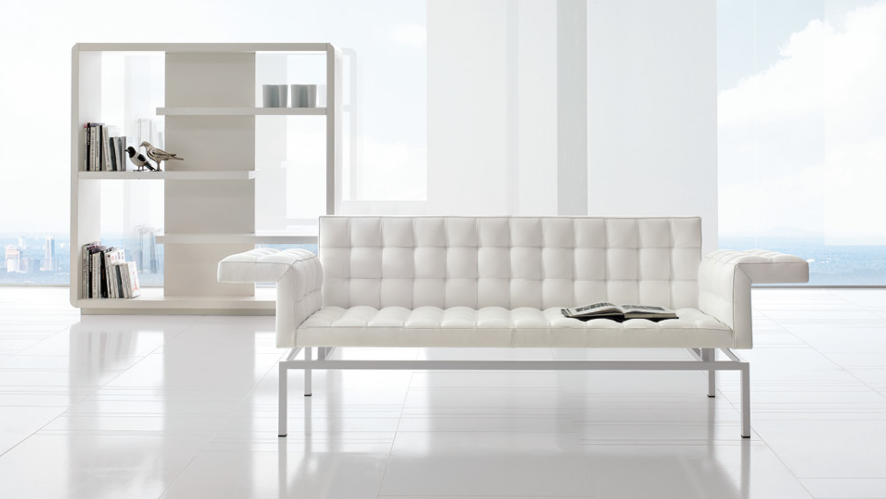 MVSEVM Boss Sofa White