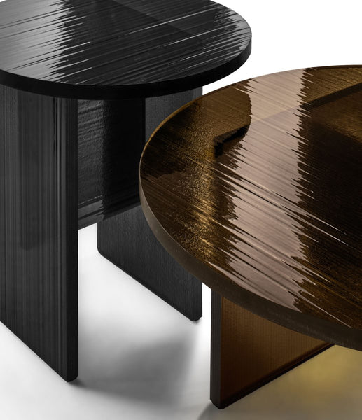 Gliss Coffee Table Bronze and Smoked DV Glass by FIAM