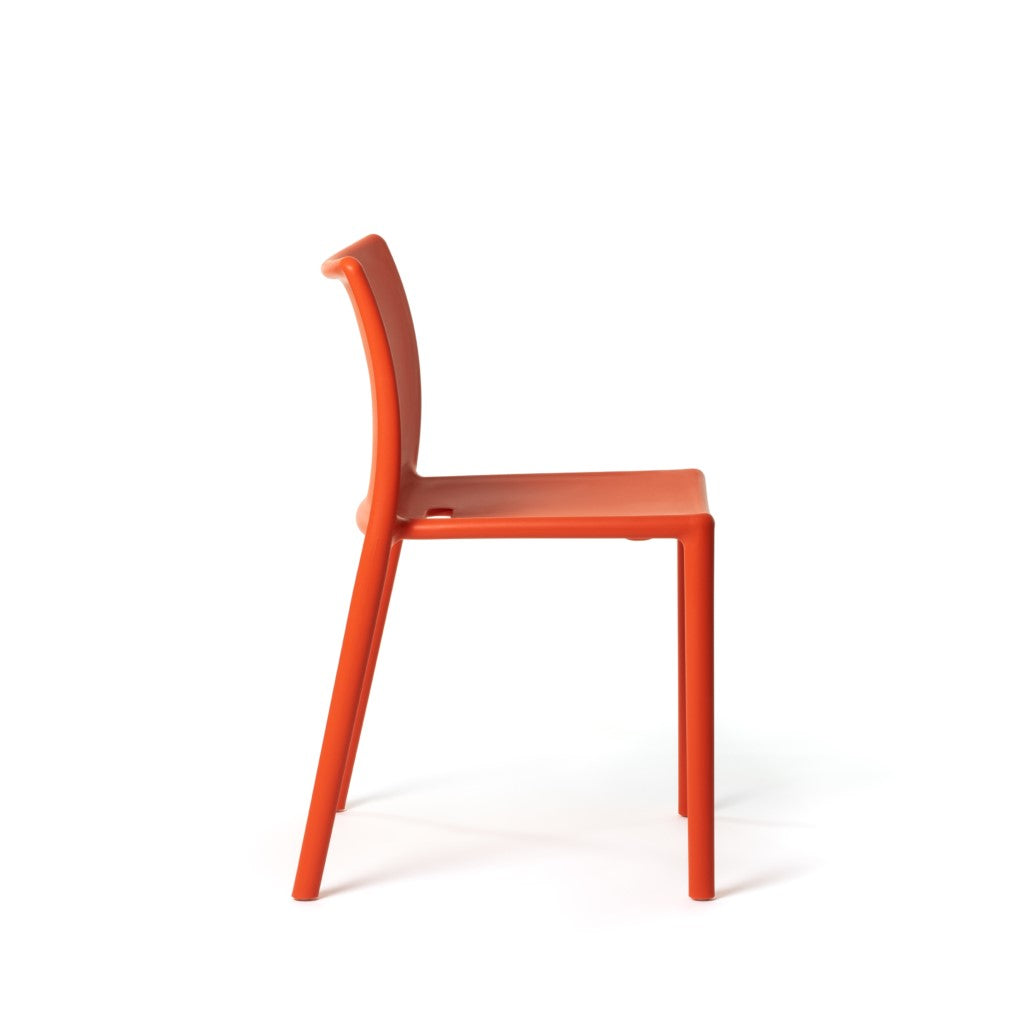 Orange Magis Air Chair by Jasper Morrison – Stackable & Weatherproof Design