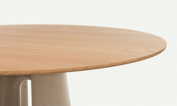 Magis Ancora Round Oak Veneered Table
