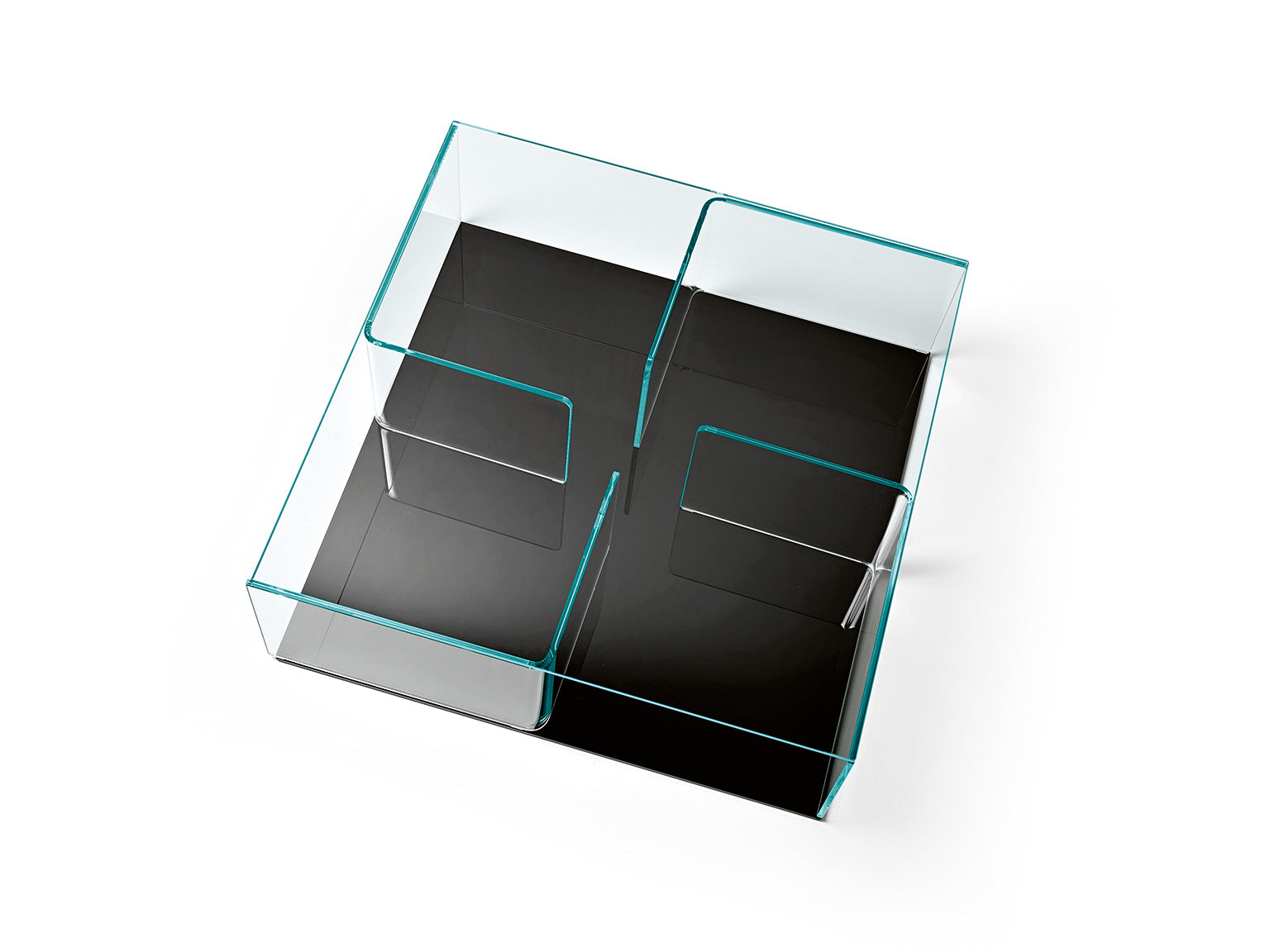 FIAM Quadra Coffee Table – Designer Curved Glass by Matteo Nunziati