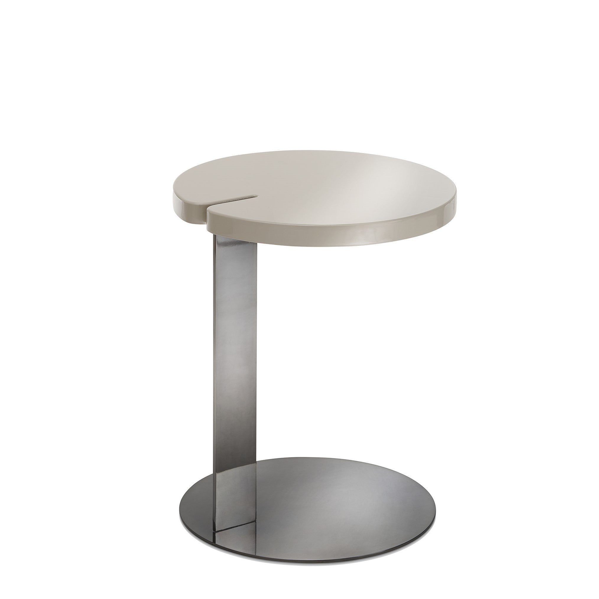 Saba Butter Round Side Table