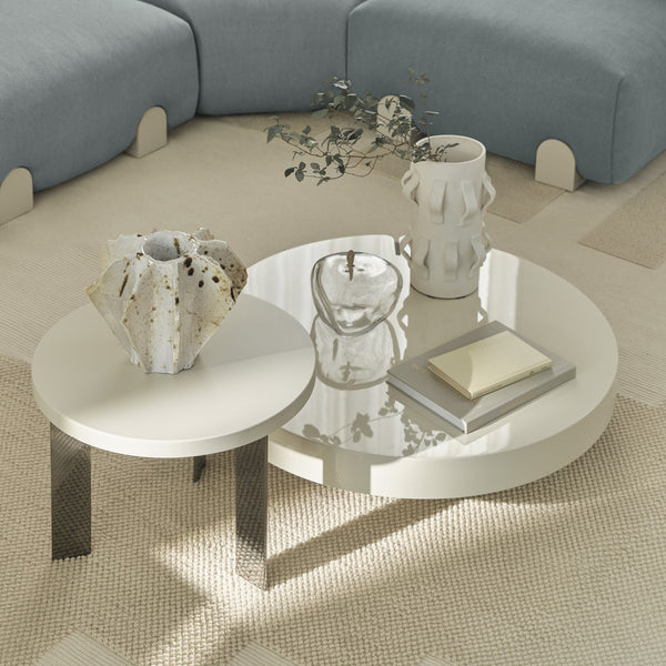 Saba Butter Round Coffee Table