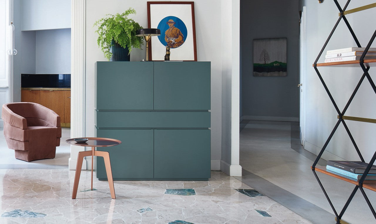 SanGiacomo Cidori High Lacquered Sideboard in modern interior setting