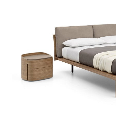 Sangiacomo Babila Walnut Nightstand with painted top