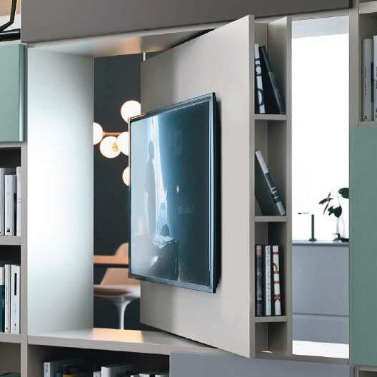 Sangiacomo M6C903 Swivel TV panel with shelf detail