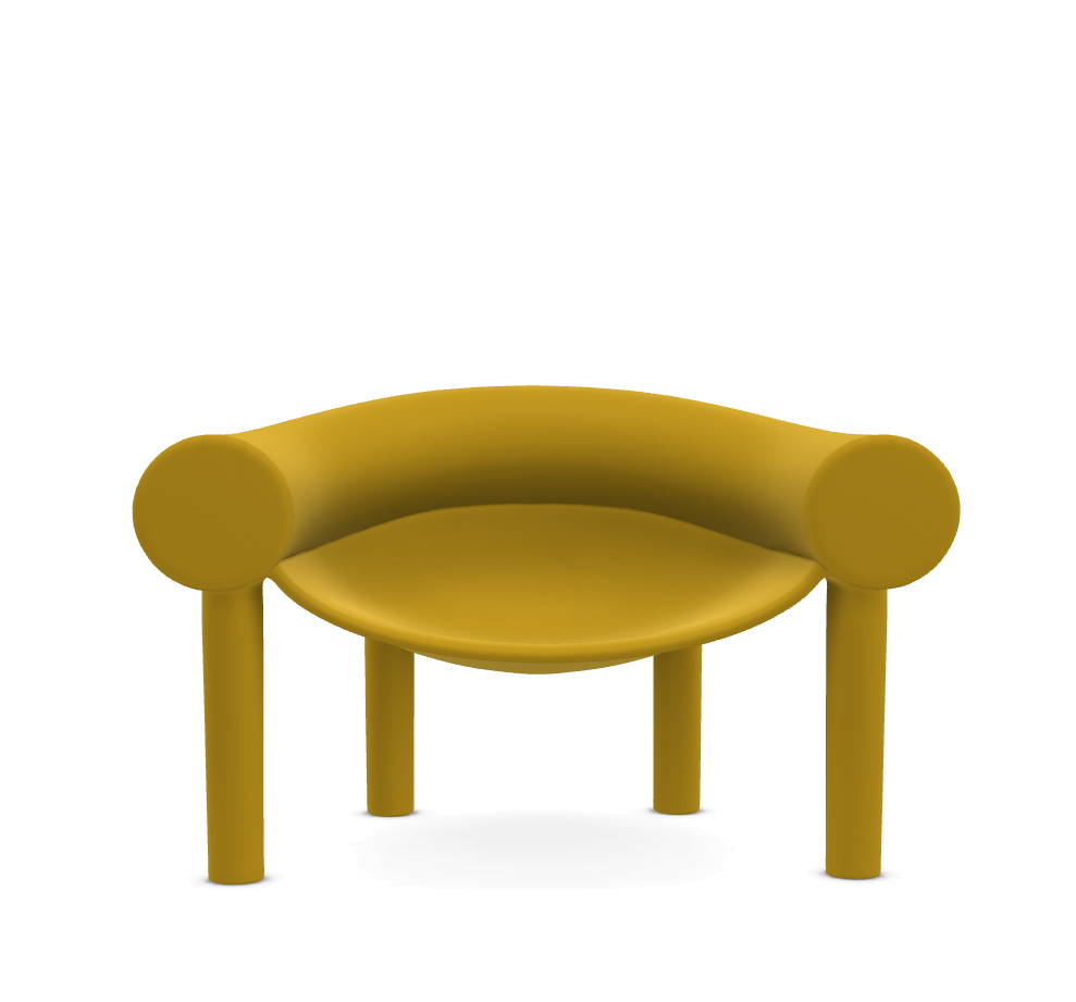 Magis Sam Son Chair in matte polyethylene with oversized backrest, designed by Konstantin Grcic. Outdoor