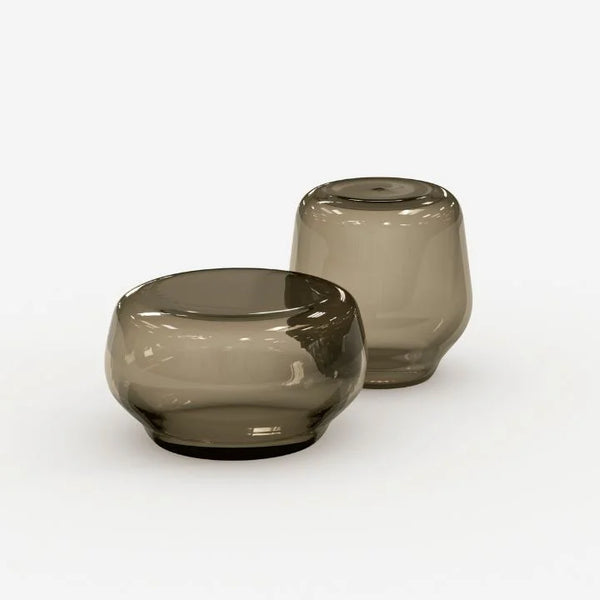 Oasis coffee table made of Murano blown glass in bronze color