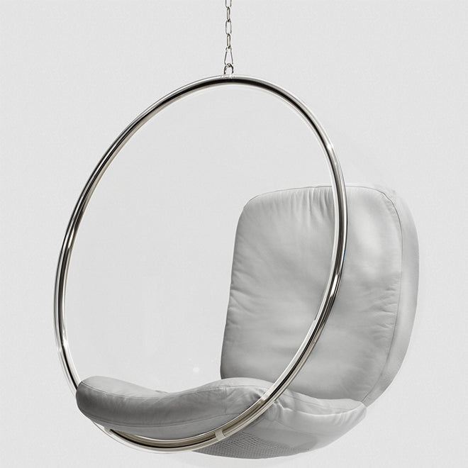 Aarnio Authentic Bubble Chair in Silver Leather