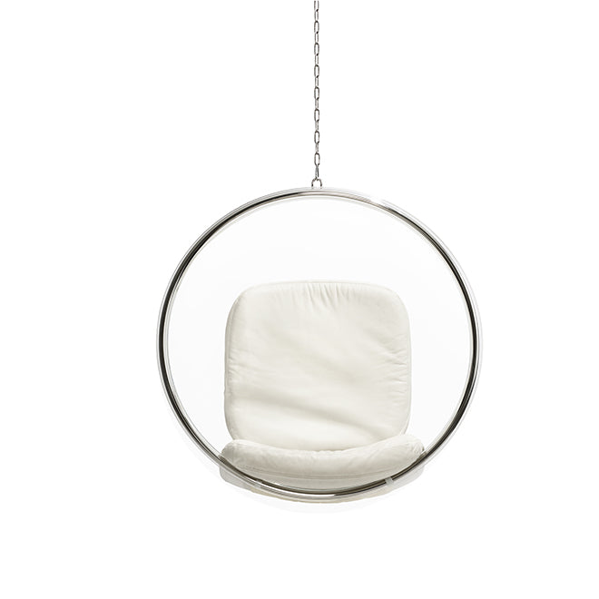 Aarnio Bubble Hanging Chair in White Leather