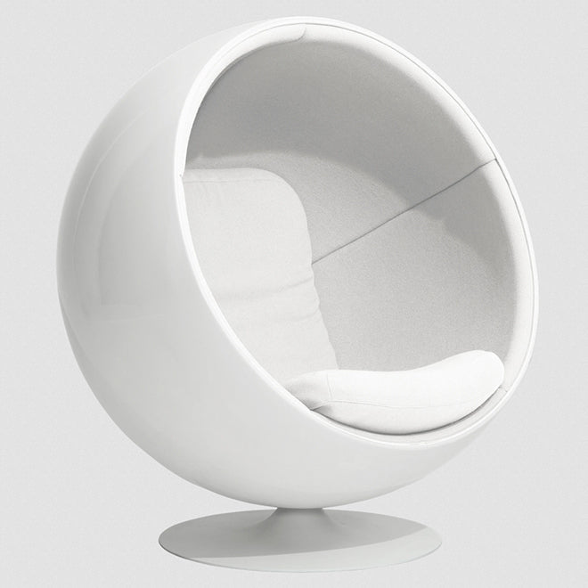 Authentic Aarnio_Ball Chair_White Fabric