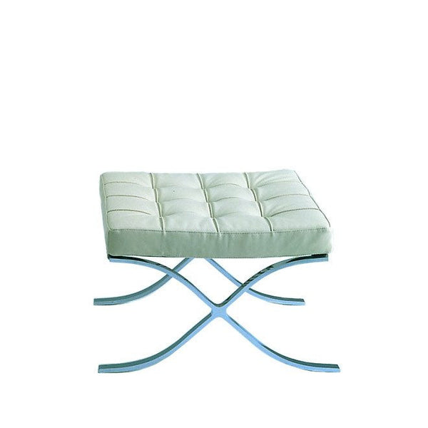 Mies Alivar Barcelona Ottoman in white