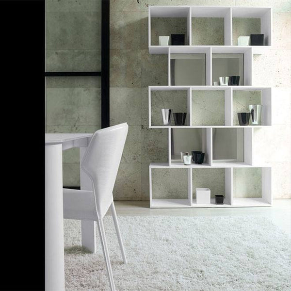 Bookcases - Antonello Italia Alberta High Matte Lacquer Bookcase