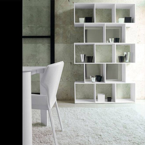 Bookcases - Antonello Italia Alberta High Matte Lacquer Bookcase